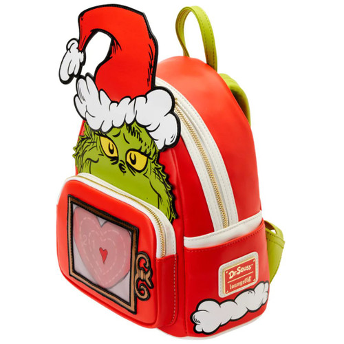 Dr. Seuss' The Grinch Lenticular Heart Backpack by Loungefly