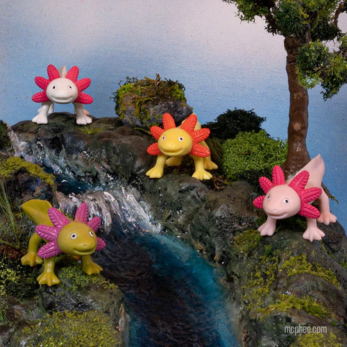 Happy Axolotls in their habitat!