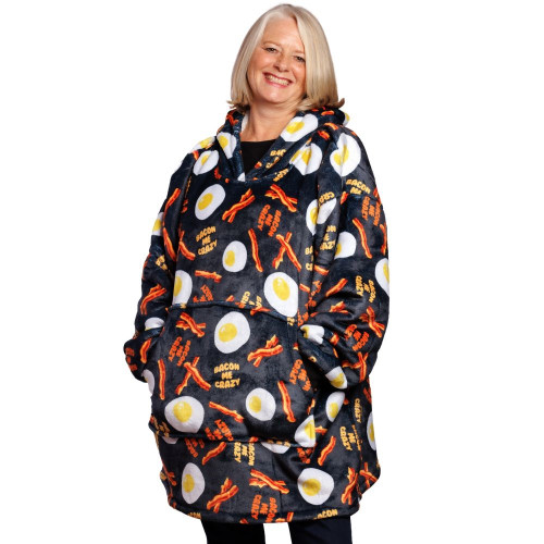 Bacon Me Crazy Blanket Hoodie Bacon Me Crazy Blanket Hoodie