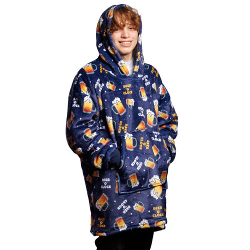 Beer O'Clock Blanket Hoodie Beer O'Clock Blanket Hoodie