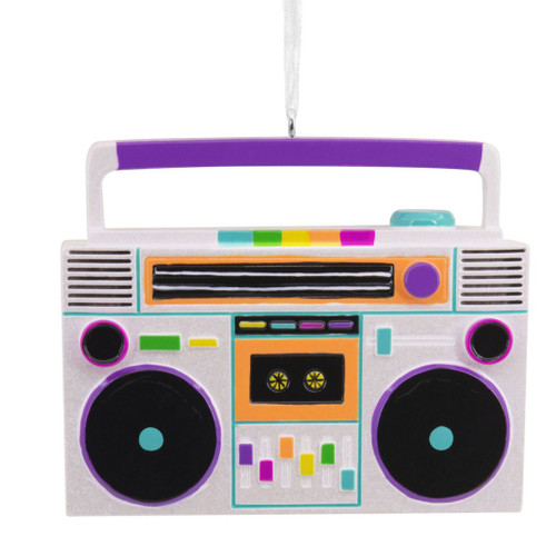 Retro Music Boom Box Ornament by Hallmark 