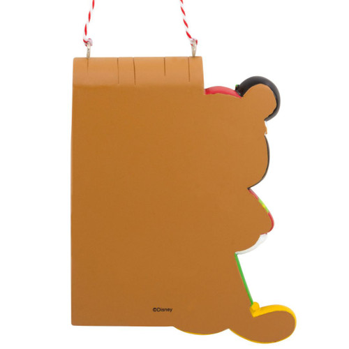Mickey Mouse and Toboggan Personalized Ornament by Hallmark - Back View