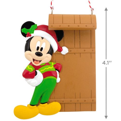 Mickey Mouse and Toboggan Personalized Ornament by Hallmark