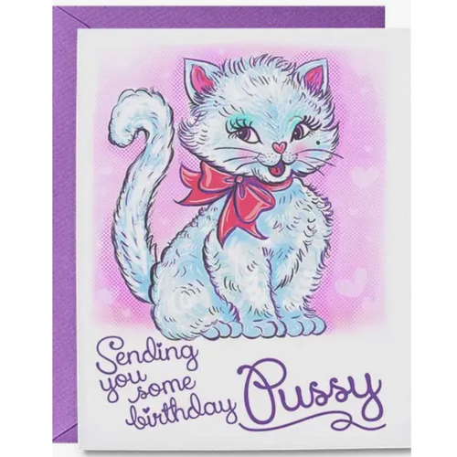 Birthday Pussy Cat Card