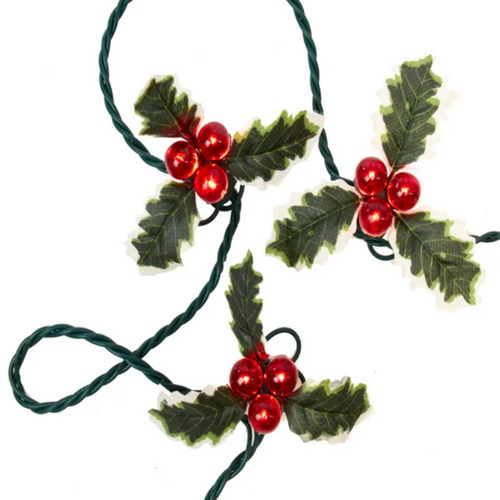 Holly Berry Clusters Light Set