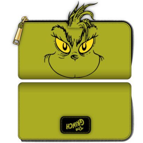 The Grinch Big Face Zip Wallet