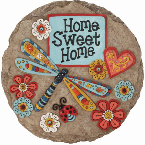 Home Sweet Home Dragonfly Garden Stepping Stone