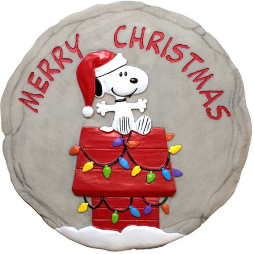 Snoopy Christmas Garden Stepping Stone