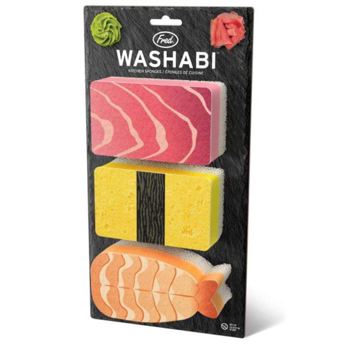 Washabi Sushi Sponges Packaged View Washabi Sushi Sponges Packaged View