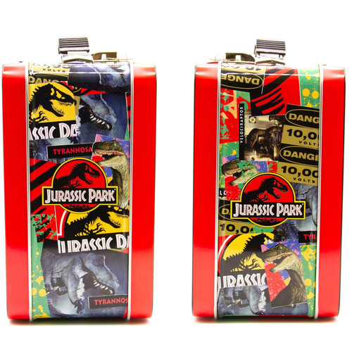 Jurassic Park Tin Tote Lunch Box Jurassic Park Tin Tote Lunch Box