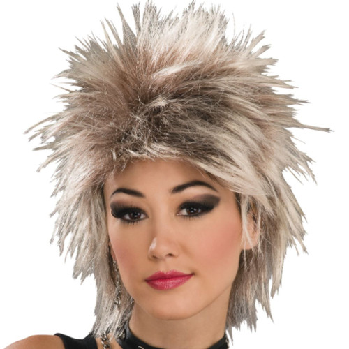 80's Rock Idol Mixed Blonde Wig - Unisex