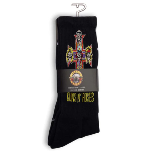 Guns N' Roses Cross Logo Short Crew Socks Guns N' Roses Cross Logo Short Crew Socks