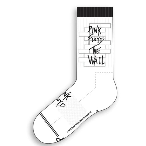 Pink Floyd The Wall Short Crew Socks - White Pink Floyd The Wall Short Crew Socks - White