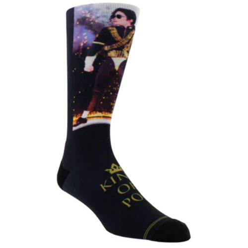 Michael Jackson King of Pop Sublimated Crew Socks 