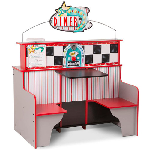 Star Diner Restaurant Booth and Kitchen Playset 