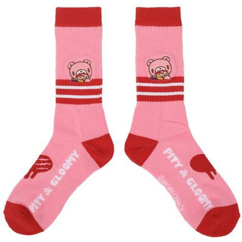 Gloomy the Naughty GrizzlyMen's Crew Socks by Bioworld  Gloomy the Naughty GrizzlyMen's Crew Socks by Bioworld