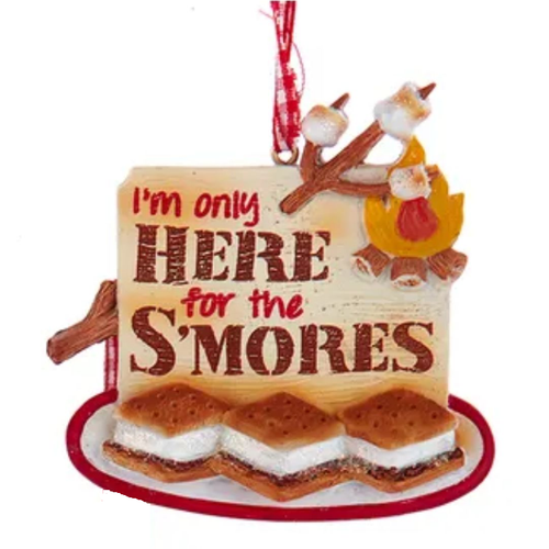 S'Mores Ornaments in 4 Styles - I'm Only Here For The S'Mores  S'Mores Ornaments in 4 Styles - I'm Only Here For The S'Mores