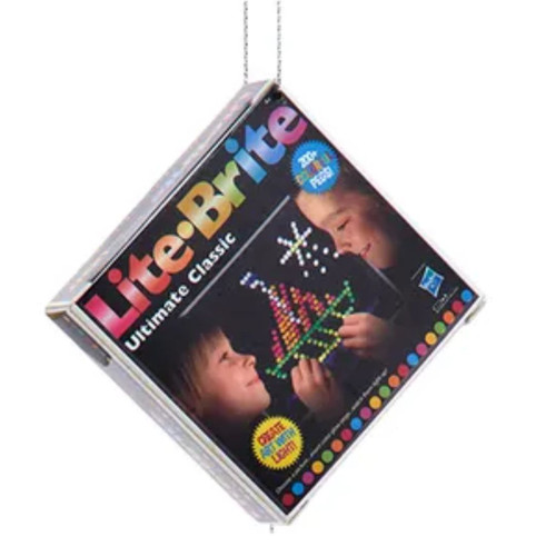 Lite Brite Board Game Ornament by Hasbro