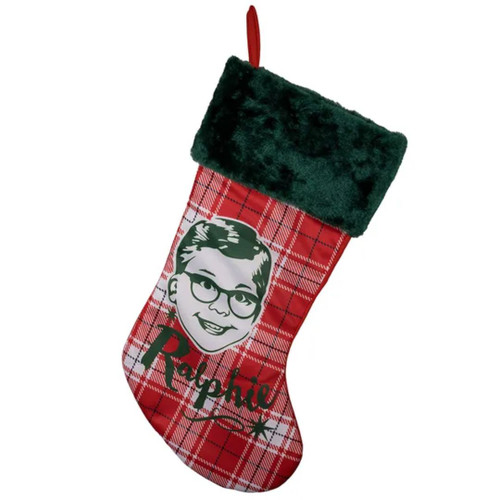 A Christmas Story Ralphie Plaid Stocking