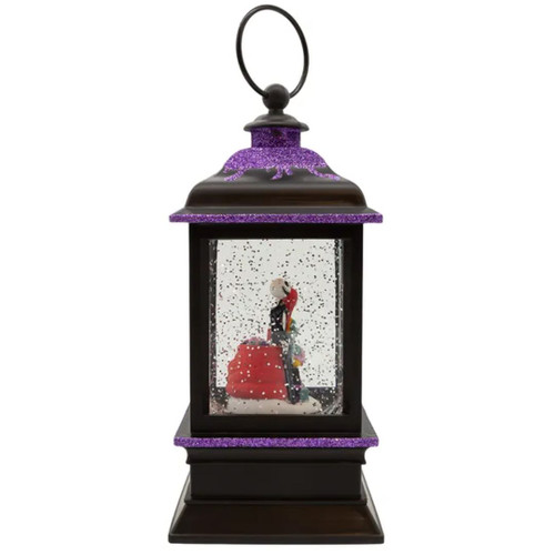 Nightmare Before Christmas Holiday Screams Come True - Jack and Saly Musical Light-Up Glitter Lantern  - Back View