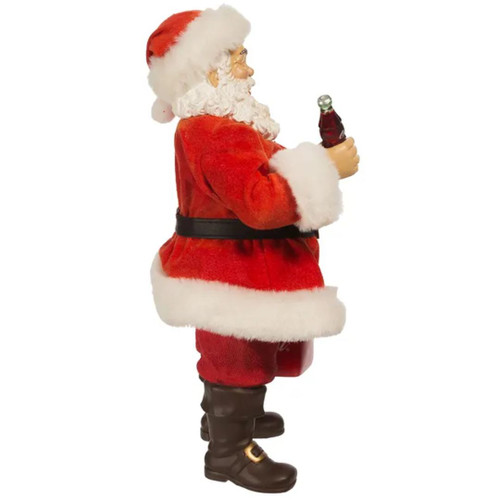 Coca-Cola Santa with Cooler Fabriché Figure - Side View Coca-Cola Santa with Cooler Fabriché Figure - Side View