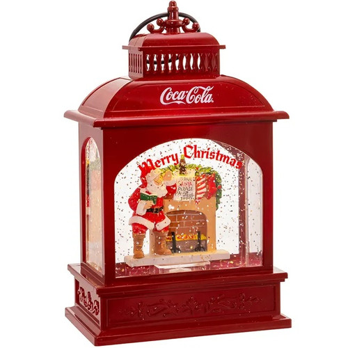 Coca-Cola Santa Light-Up Glitter Lantern Coca-Cola Santa Light-Up Glitter Lantern