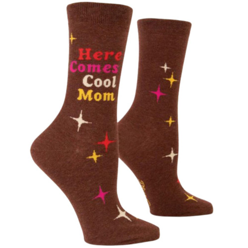 Here Comes Cool Mom Women's Crew Socks by Blue Q