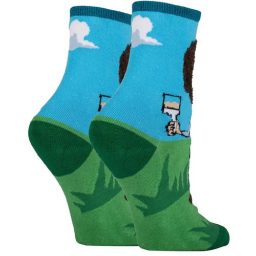  Let's Paint - Bob Ross Women's Crew Sock by Oooh Yeah! Socks