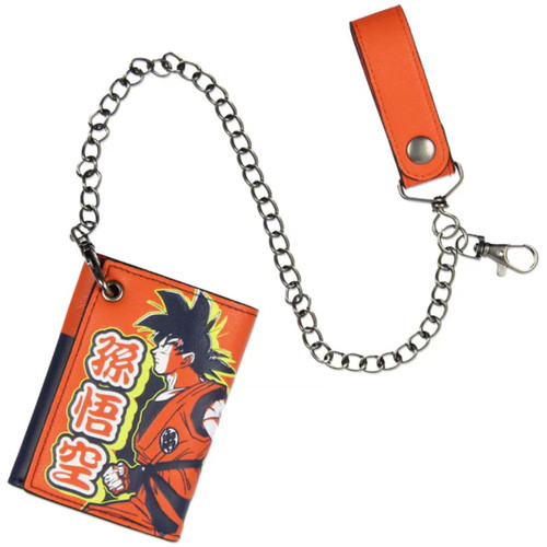 Dragon Ball Z Tri-Fold Snap Chain Wallet by Bioworld Dragon Ball Z Tri-Fold Snap Chain Wallet by Bioworld