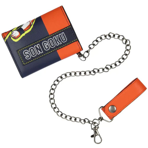 Dragon Ball Z Tri-Fold Snap Chain Wallet by Bioworld Dragon Ball Z Tri-Fold Snap Chain Wallet by Bioworld