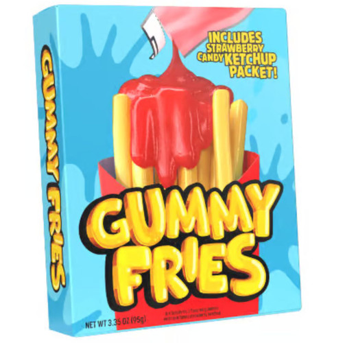 Gummy Fries with Ketchup Strawberry Flavour Candy