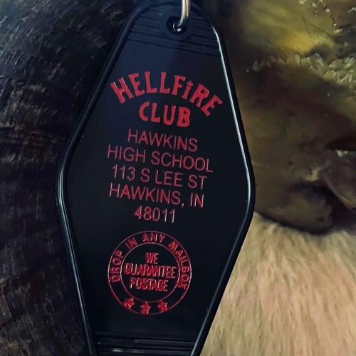 Hellfire Club Hawkins High School Keychain Hellfire Club Hawkins High School Keychain