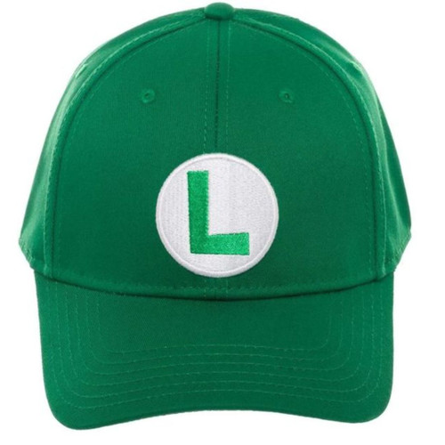 Nintendo Super Mario - Luigi Embroidered Logo Green Flex Fit Cap