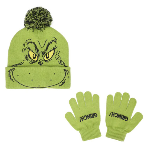 The Grinch Youth Knit Toque and Mittens Set  The Grinch Youth Knit Toque and Mittens Set