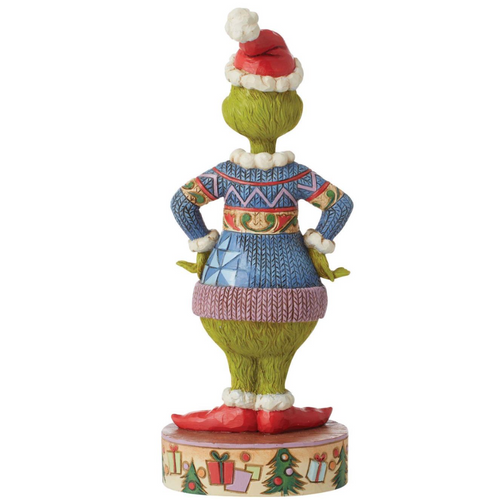 Grinch Wearing Ugly Sweater Back Grinch Wearing Ugly Sweater Back