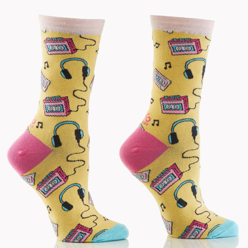 Walkman - 80's Music Women's Crew Socks by Yo Sox