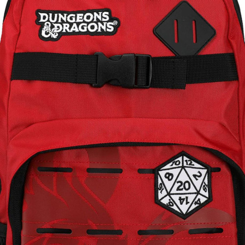 Dungeons and Dragons Dice Logo Skate Strap Backpack Dungeons and Dragons Dice Logo Skate Strap Backpack