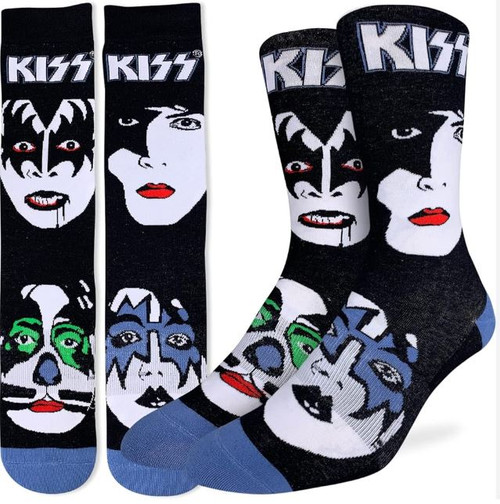 Kiss Band Men's Crew Socks by Good Luck Socks