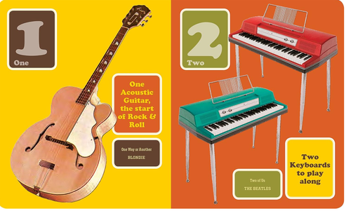 One, Two, Three O'clock, Rock: A First Number Book for Cool Kids (Book for Kids) 3