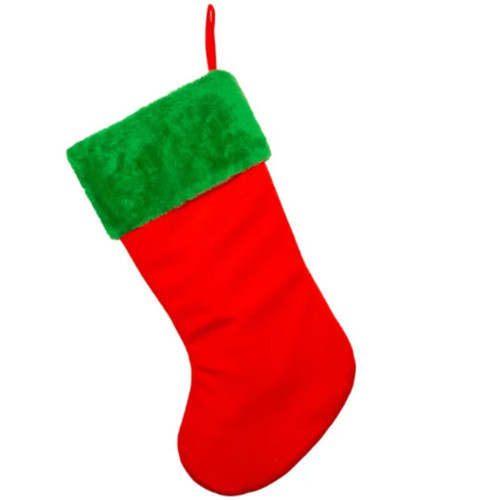  Northlight L43388 19.5 Red Velveteen Fishing Themed Christmas  Stocking with Green Cuff : Home & Kitchen