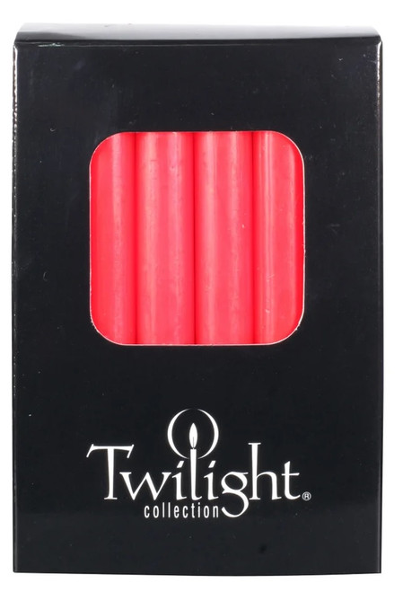 Twilight 4" Mini Candles - 12 Pack - Red