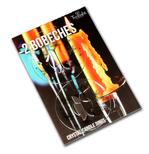 2 Pack Bobeche - Gold Snowflakes