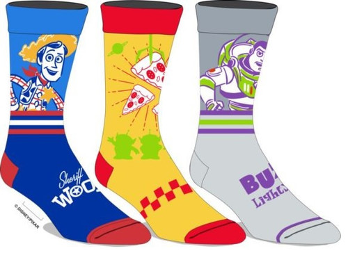 Toy Story 3-Pair Pack of Crew Socks Toy Story 3-Pair Pack of Crew Socks