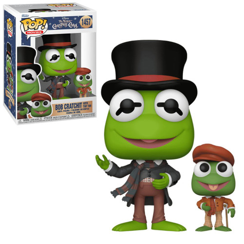 Pop! Movies: The Muppets Christmas Carol - Kermit as Bob Cratchit with Tiny Tim
