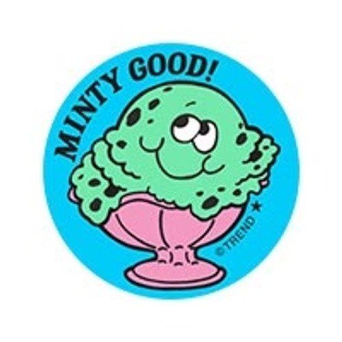 Minty Good! - Mint Ice Cream Scent Retro Scratch 'n Sniff Stinky Stickers