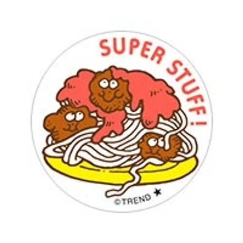 Super Stuff! - Spaghetti scent Retro Scratch 'n Sniff Stinky Stickers