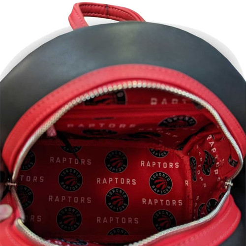 NBA Toronto Raptors Red and Black Mini Backpack by Loungefly