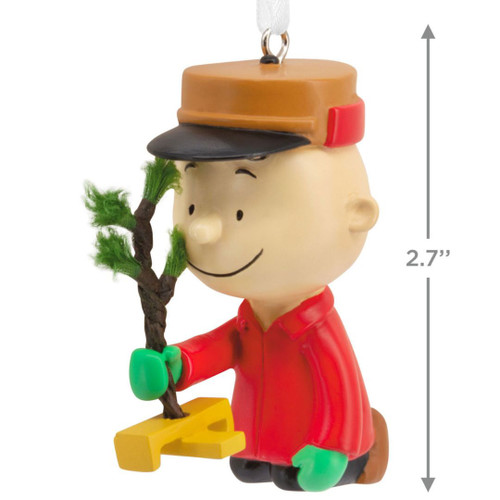 Peanuts Charlie Brown Kneeling with Tree Ornament by Hallmark   Peanuts Charlie Brown Kneeling with Tree Ornament by Hallmark