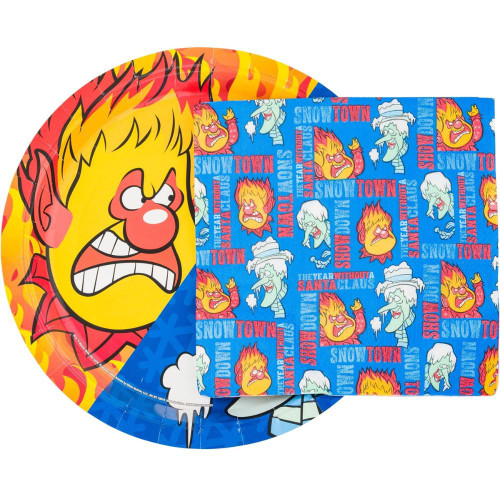The Year Without a Santa Claus 32ct Paper Napkin and Plate Party Pack  The Year Without a Santa Claus 32ct Paper Napkin and Plate Party Pack