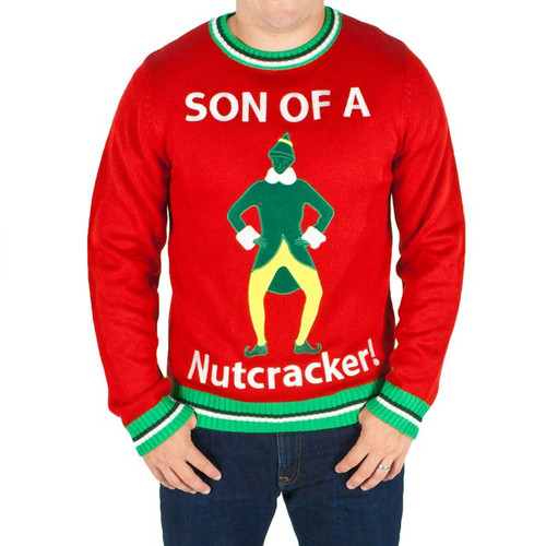 Son of a Nutcracker Appliqué Ugly Sweater